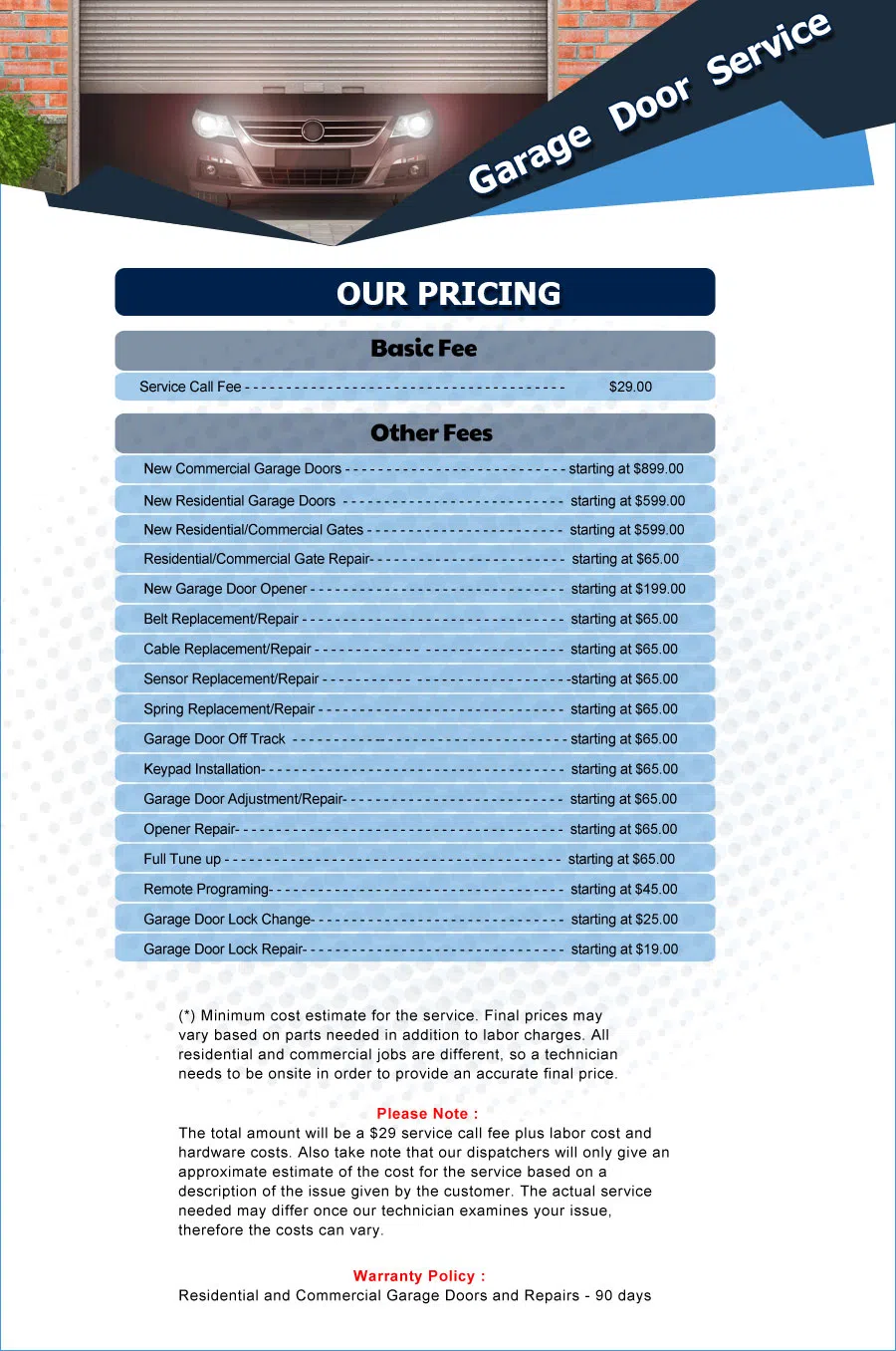 Eagle Garage Door Service Paterson, NJ 973-491-6026